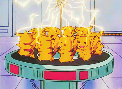 Shocked Pikachu Tread Mill GIF