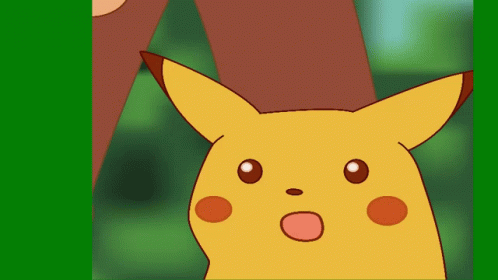 Shocked Pikachu Zoomed Face GIF