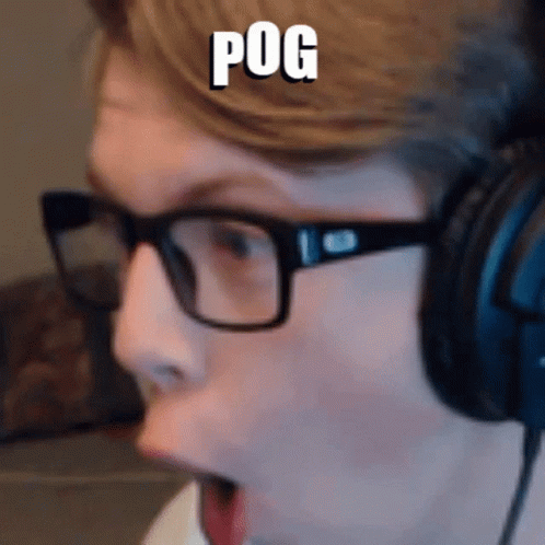 Shocked Pog Gamer Reaction GIF