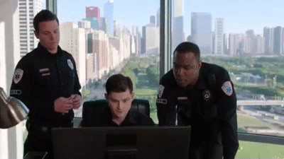 Shocked Policemen Oh My God GIF
