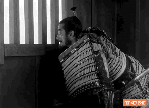 Shocked Samurai Man GIF