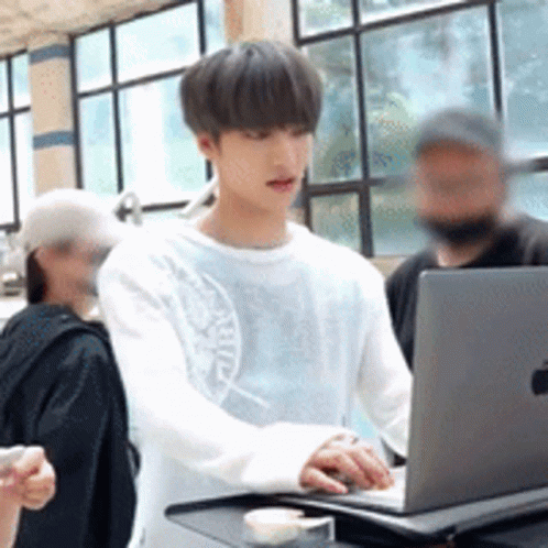 Shocked Seonghwa Ateez Member GIF