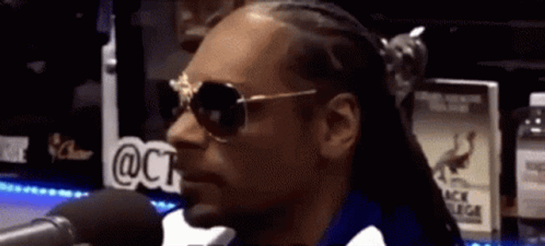 Shocked Snoop Dogg Eyebrows Raised GIF