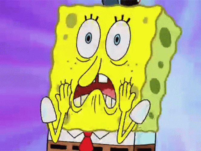 Shocked Spongebob Squarepants Horrified GIF