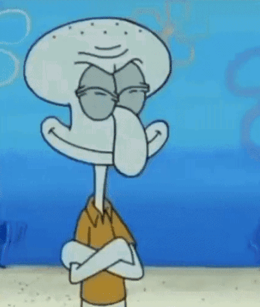 Shocked Squidward Broken Goofy Meme GIF