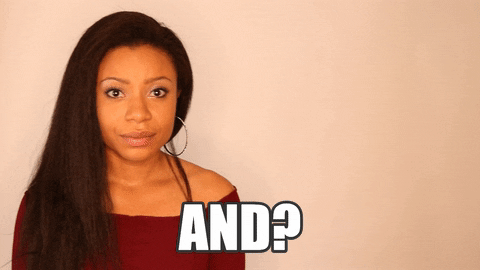 Shocked Woman Saying And GIF