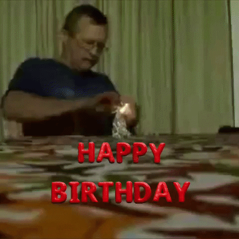 Shocking Cake Happy Birthday GIF