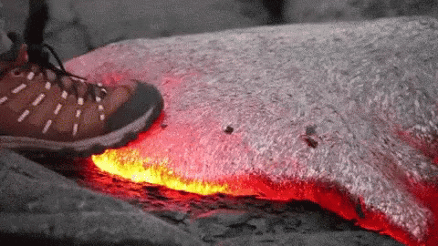Shoe Step On Lava GIF