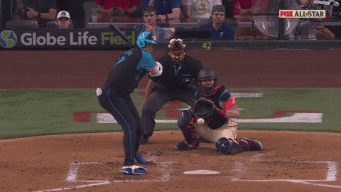 Shohei Ohtani Hitting The Ball GIF