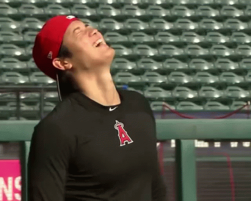 Shohei Ohtani Laughing GIF