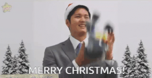 Shohei Ohtani Merry Christmas GIF