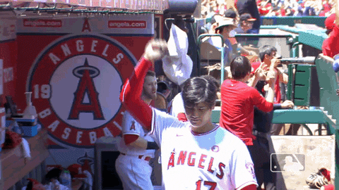 Shohei Ohtani Pumping His Hands GIF
