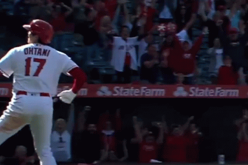 Shohei Ohtani Pumping His Shoulder Celebration GIF