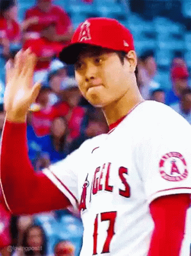 Shohei Ohtani Raising Hands GIF