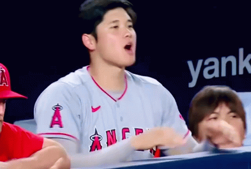 Shohei Ohtani Slamming Baricade GIF