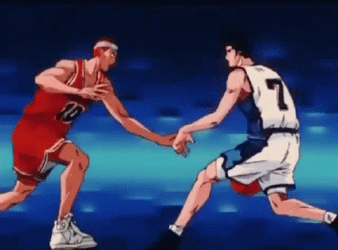 Shohoku Turn Around Slam Dunk GIF