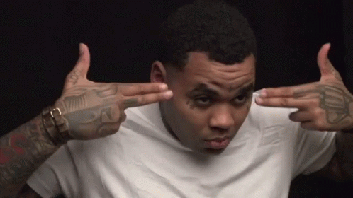 Shoot Myself Kevin Gates Double Finger Pistol GIF