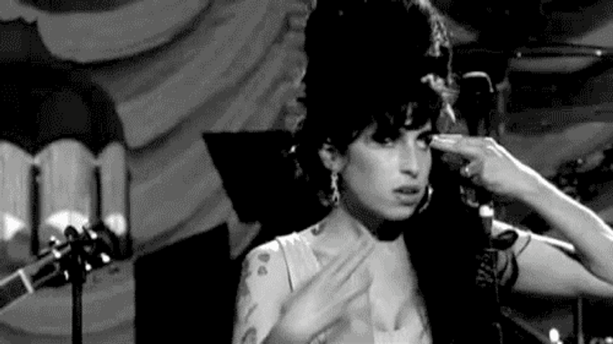 Shoot Myself Finger Gun Amy Winehouse GIF