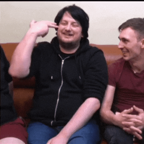 Shoot Myself Gay Guy Exaggerated Finger Gun GIF