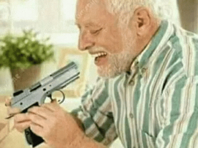 Shoot Myself Gun Cleaning Meme GIF