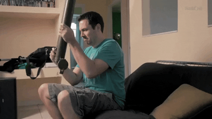 Shoot Myself Massive Gun GIF