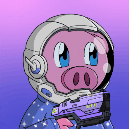 Shooter Pig On Suit GIF