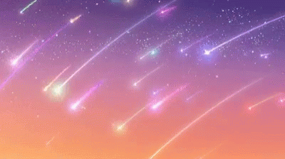 Shooting Star Aesthetic Shower GIF