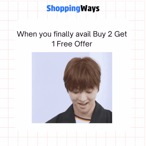 Shopping Ways Buy 2 Get 1 Free Poster