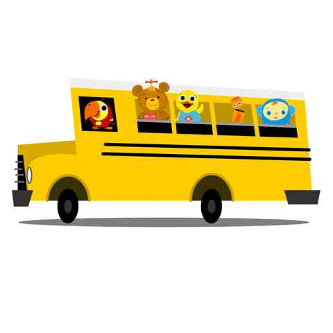 Short Bus On The Road GIF
