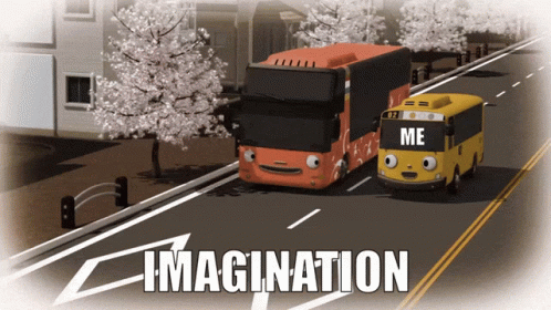 Short Bus Riding Alone At Night GIF