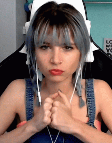 Short Hair Woman Cracking Knuckles GIF