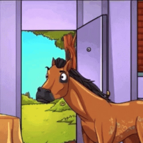 Short Horse Neigh Looking Up GIF