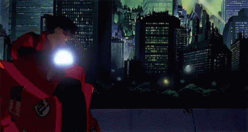 Shotaro Kaneda Akira Slide Close Up View GIF