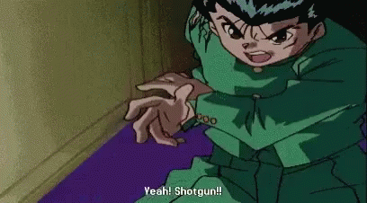 Yusuke Urameshi Yeah Shotgun GIF