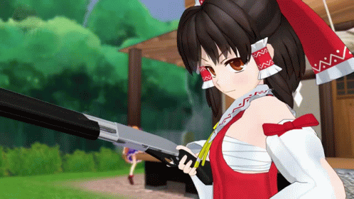 Reimu Hakurei Shotgun Mastery Move GIF