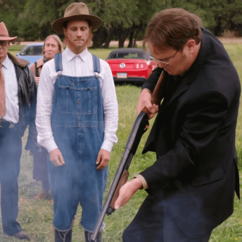 Man Shotgun Amazing Training GIF