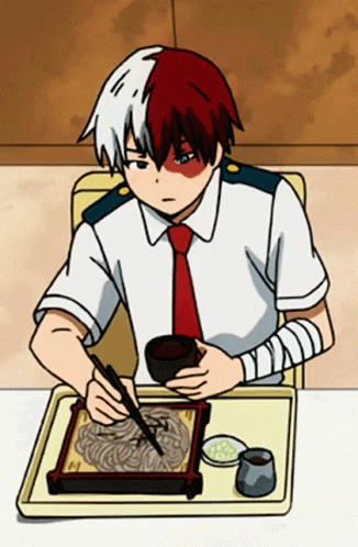 Shoto Todoroki Eating GIF