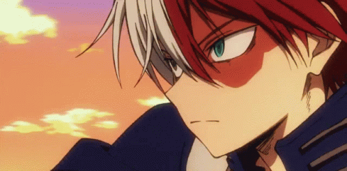 Shoto Todoroki Flying Fire Attack GIF