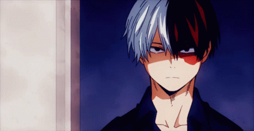 Shoto Todoroki Blank Stare Walk GIF
