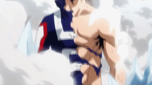 Shoto Todoroki Body After Attack GIF