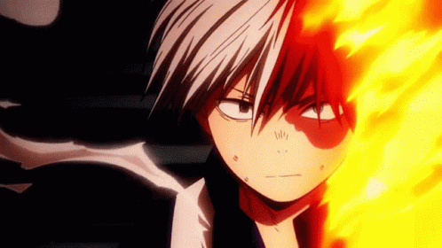 Shoto Todoroki Power Attack GIF