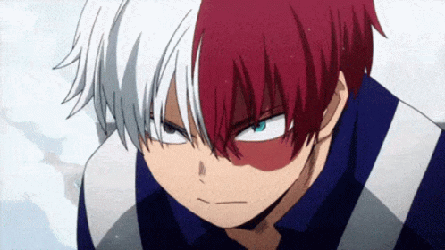 Shoto Todoroki Blowing Smoke GIF