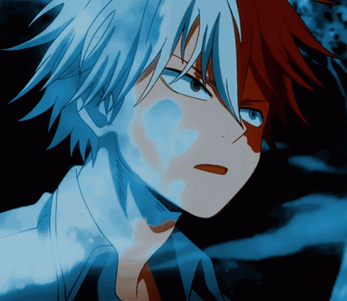 Shoto Todoroki Side Profile GIF
