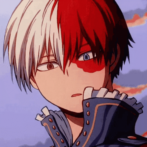 Shoto Todoroki Closing His Eyes GIF