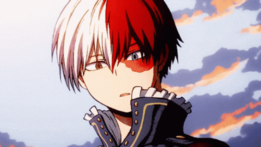 Shoto Todoroki Shy GIF