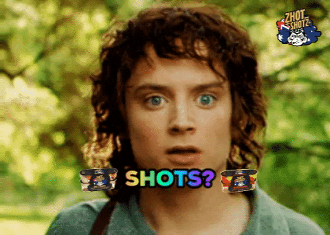 Shots Shots Shots Excited Elijah Wood GIF