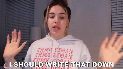 Should I Write That Down GIF