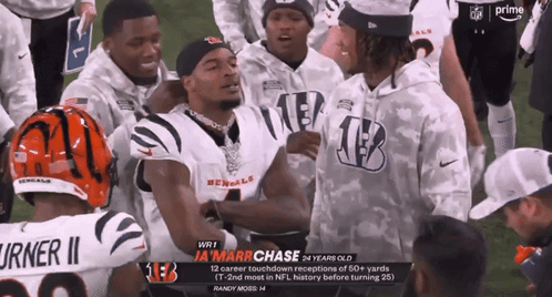 Shoulder Massaging Ja'marr Chase GIF