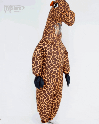 Shoulder Shrug Giraffe Costume GIF