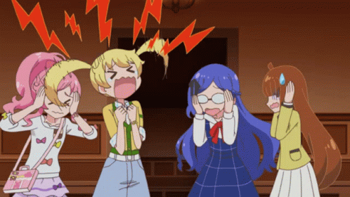 Shouting Kiratto Pri Chan Anime Moegi Emo GIF